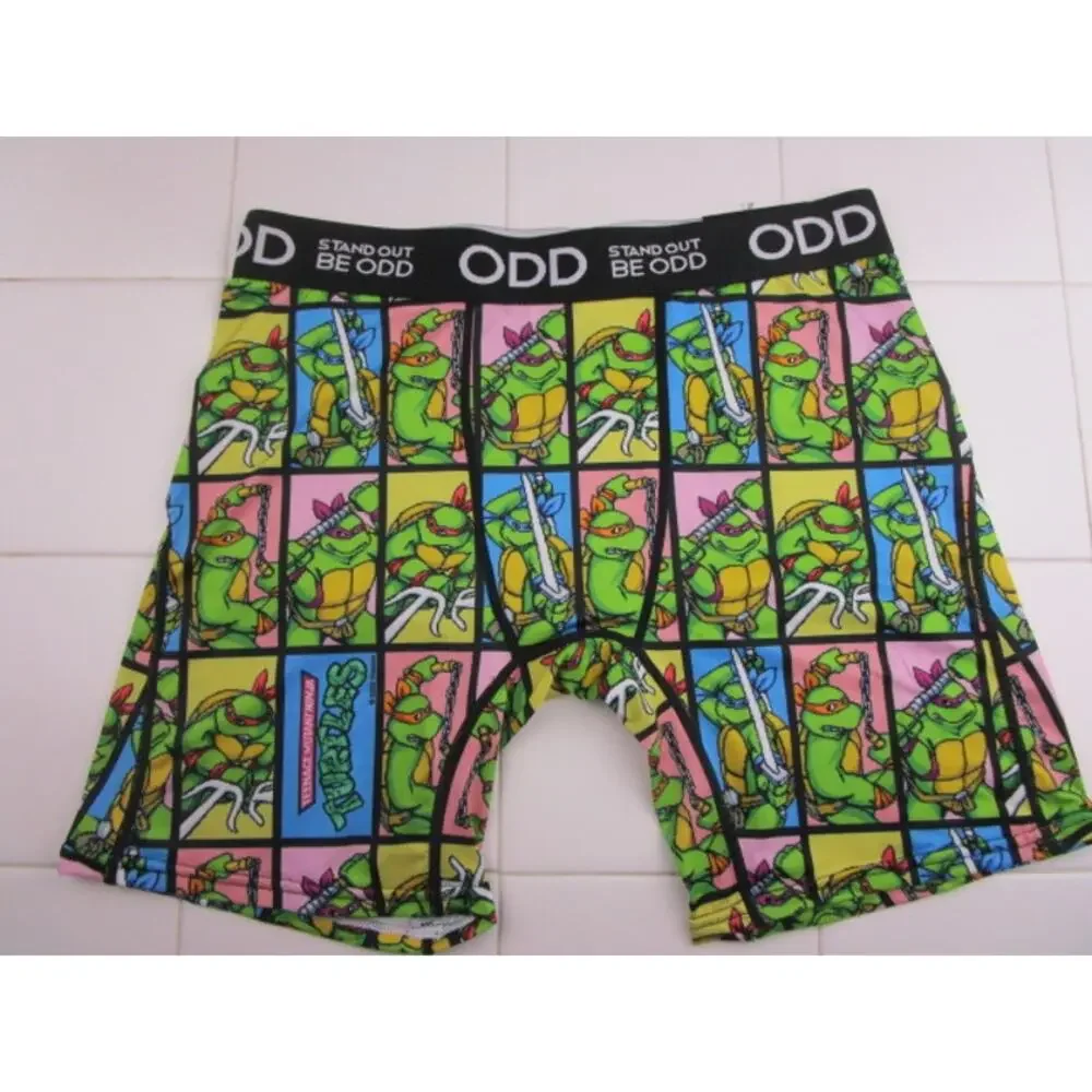 ODD Sox TMNT Teenage Mutant Ninja Turtles Square‎ Men's Size Medium Boxer Briefs